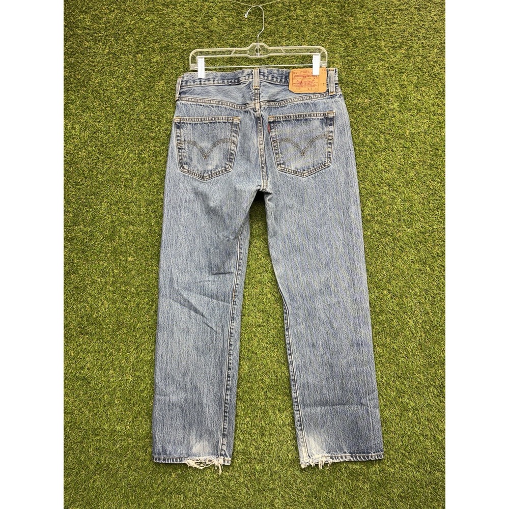 Levis 501 XX Jeans Mens 34x30 Straight Leg Cotton American Denim Button Fly Work